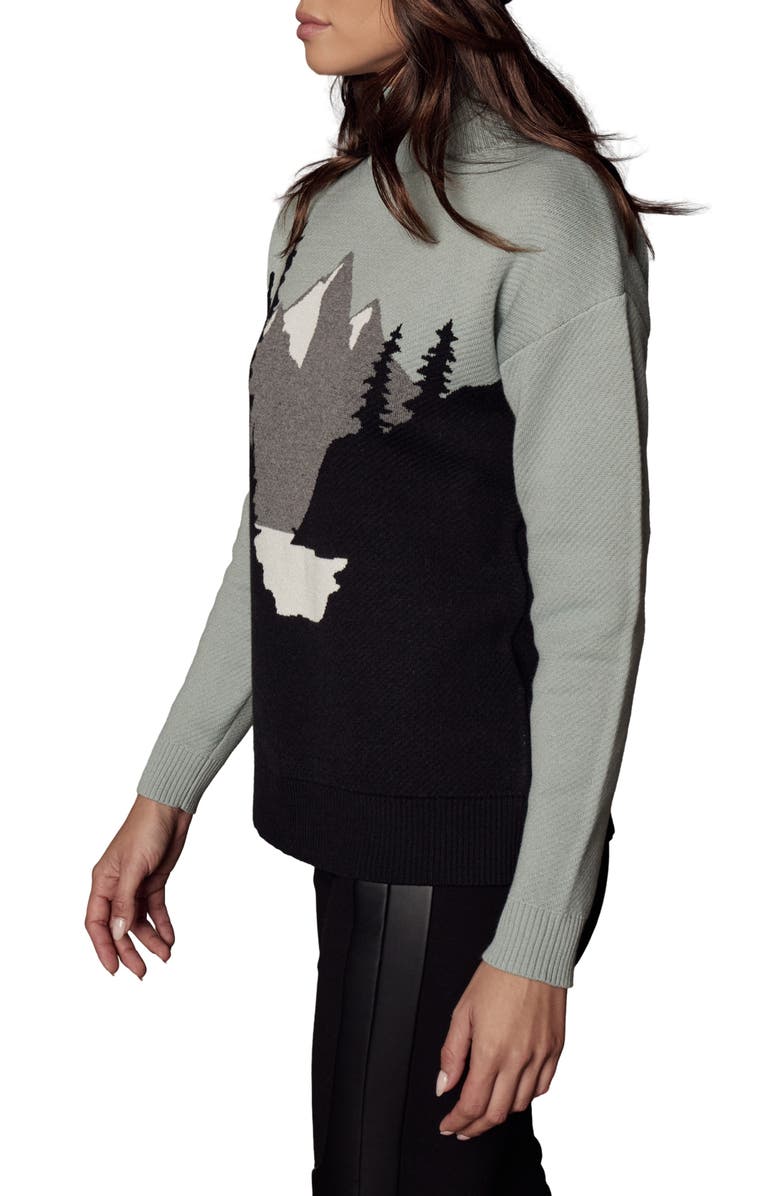 Alp N Rock Simran Mock Neck Organic Cotton Blend Sweater, Alternate, color, 