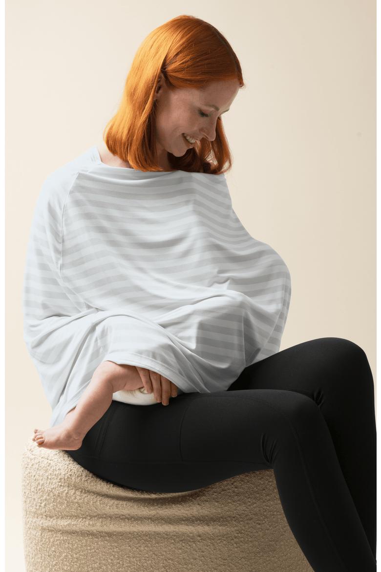 Multi-Use Nursing Cover, Alternate, color, Grey Stripe
