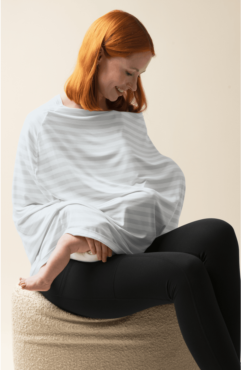Kindred Bravely Multi-Use Nursing Cover, Alternate, color, Grey Stripe