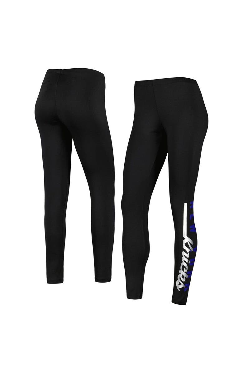 G-III 4HER BY CARL BANKS Women's G-III 4Her by Carl Banks Black New York Knicks Jump Shot Leggings, Main, color,