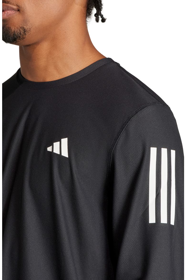 Own the Run Long Sleeve T-Shirt, Alternate, color, BLACK