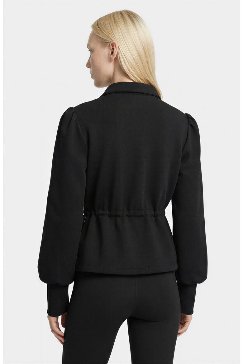 Elodie Zip-up Sweater Jacket, Alternate, color, Black