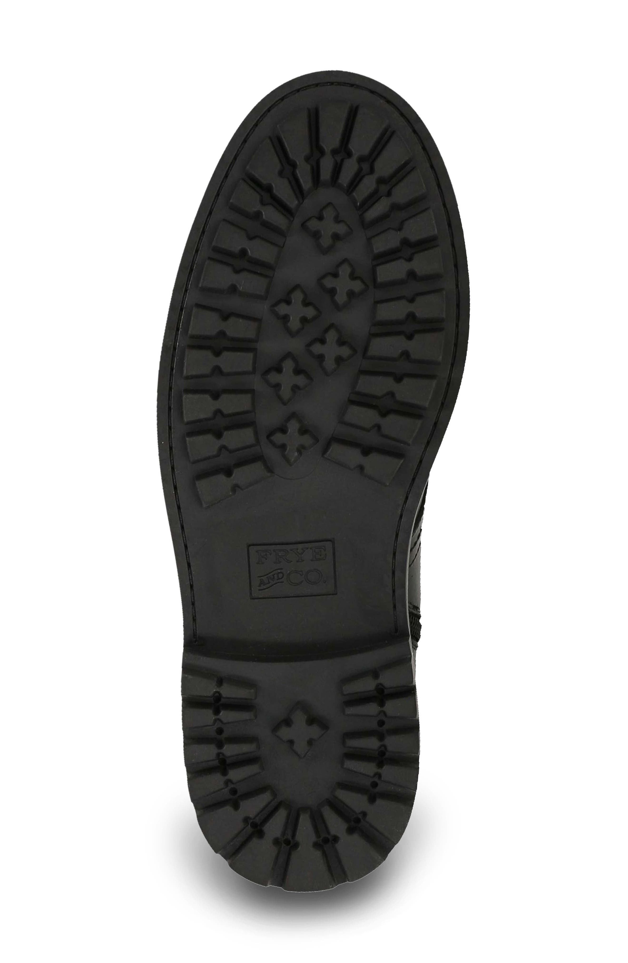 Dunn Moc Toe Leather Boot, Alternate, color, BLACK
