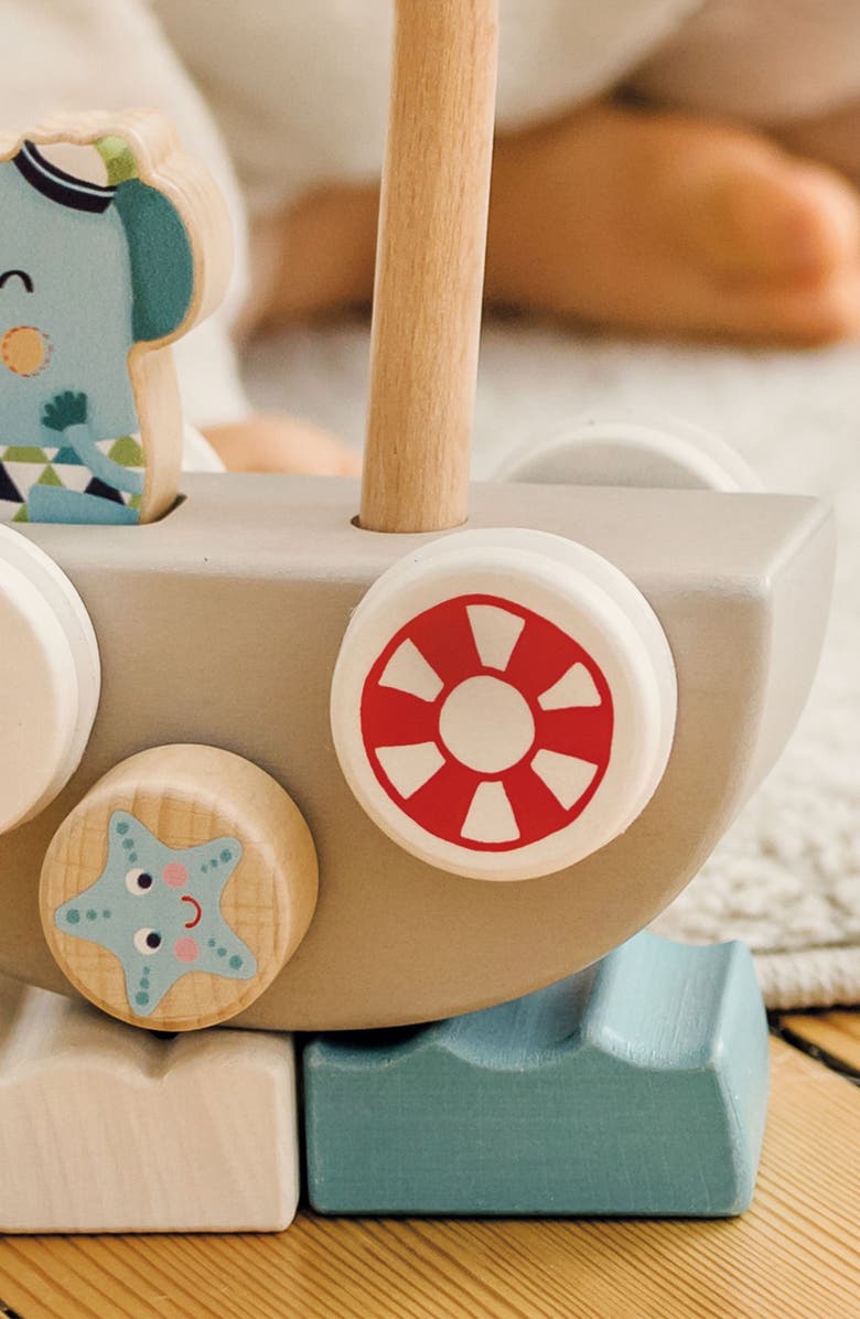 Bababoo and friends<sup>®</sup> Lolo Elephant Funny Autoboat 2-in-1 Stacking Game, Alternate, color, Grey