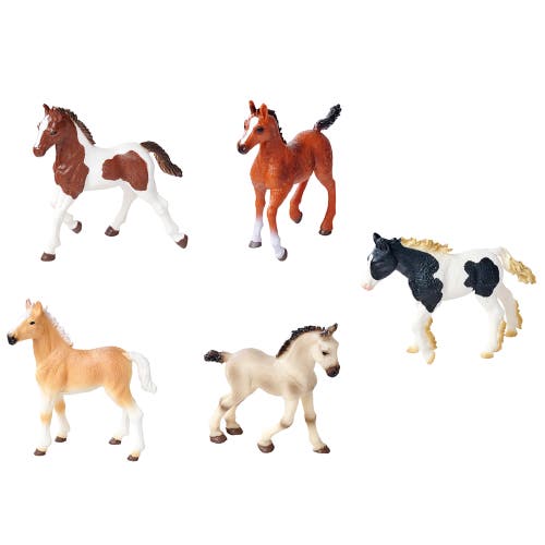 Simba Foals Set 5 Horse Figurines Collectible Toy Animals for Kids 3+ in Multicolored  product