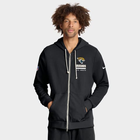Men's Nike Black Jacksonville Jaguars Sideline Standard Issue Utility Player Dri-FIT Full-Zip Hoodie