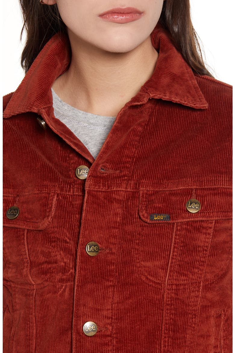 Rider Corduroy Jacket, Alternate, color, BURNT HENNA CORD