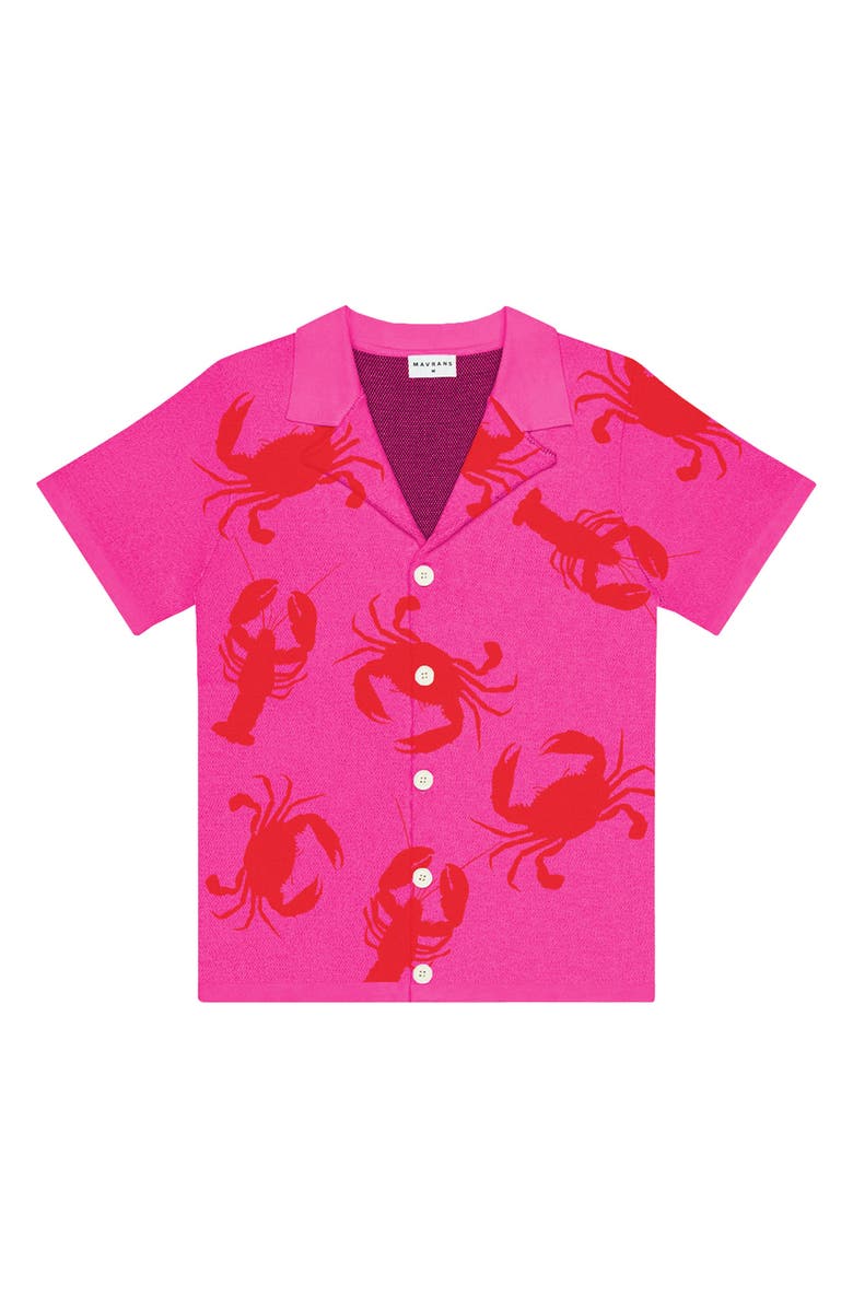 MAVRANS Crabby Camp Shirt Sweater, Main, color, 