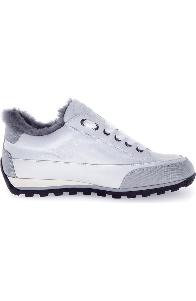 Candice Cooper Runlo Genuine Shearling Lined Waterproof Sneaker, Alternate, color, Grey White
