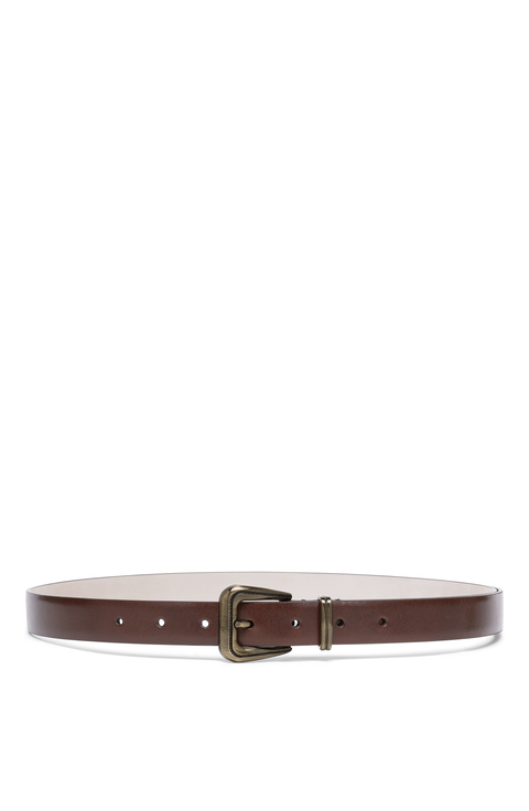 Vachetta belt with monili