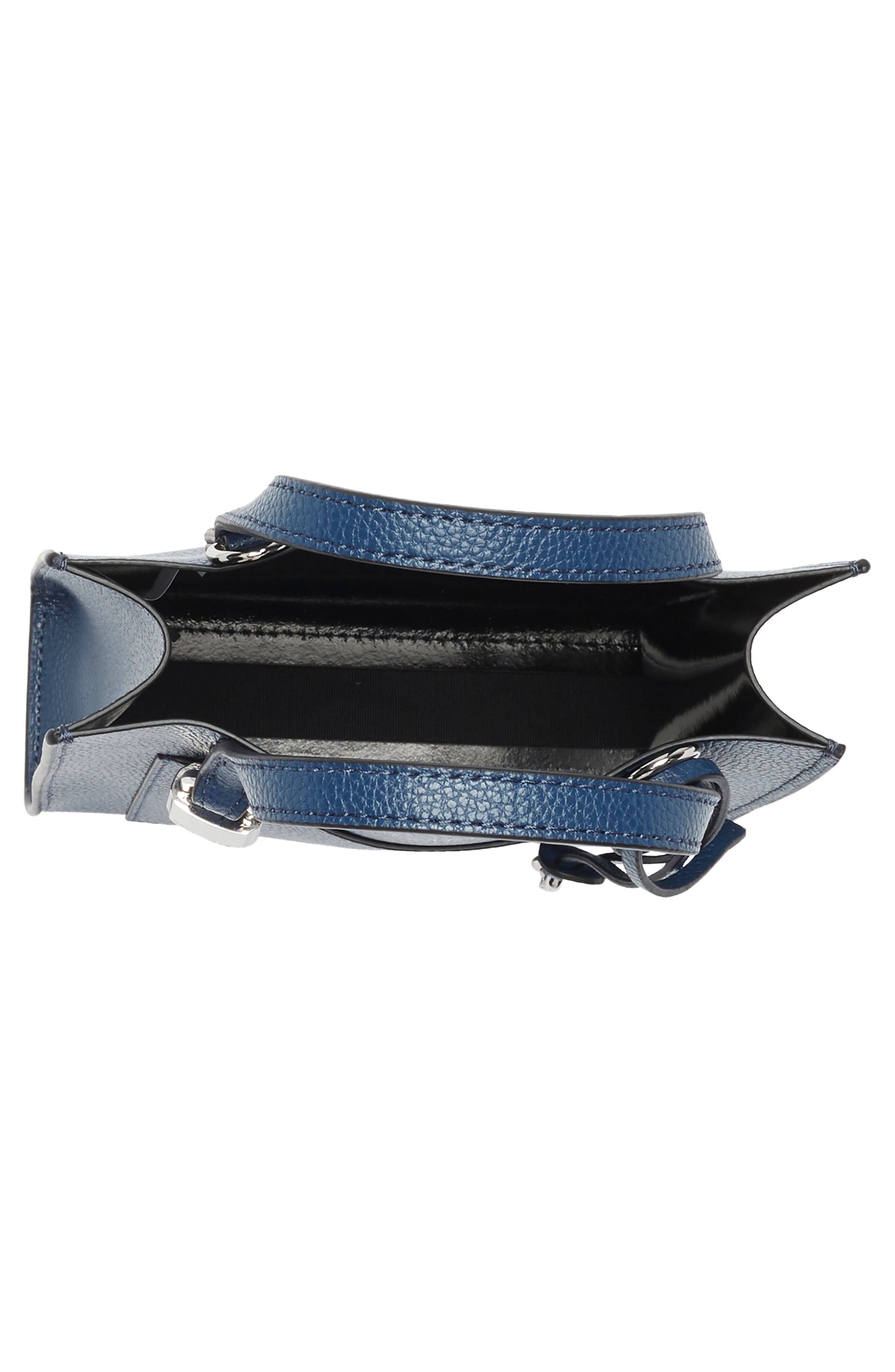 Marc Jacobs Micro Leather Tote, Alternate, color, Azure Blue