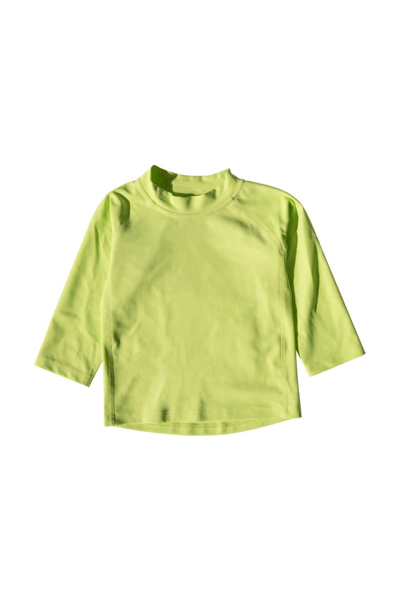 Long Sleeve Rash Guard, UPF 50+ Swim Shirt, Alternate, color, GREEN