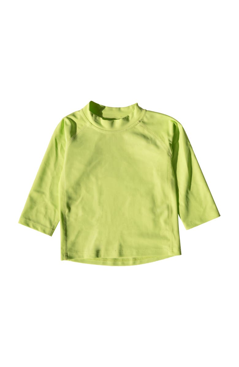 Leveret Kids Long Sleeve Rash Guard, UPF 50+ Swim Shirt, Alternate, color, Green