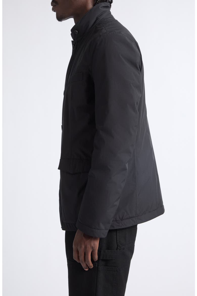 Waterproof Down & Feather Fill Sport Coat with Removable Liner, Alternate, color, 9300 BLACK