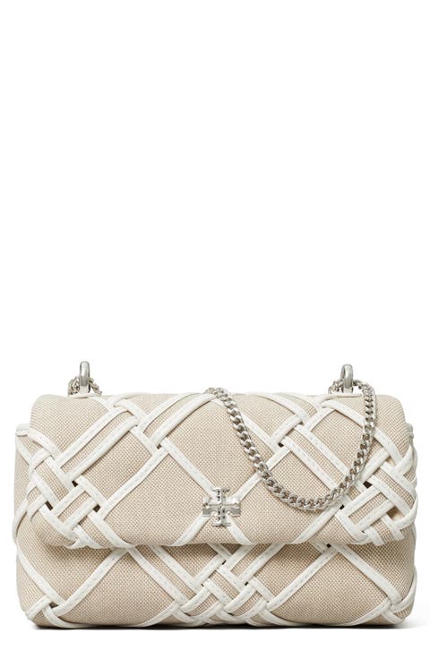 Mini Kira Woven Canvas Convertible Crossbody Bag
