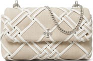 Tory Burch Mini Kira Woven Canvas Convertible Crossbody Bag