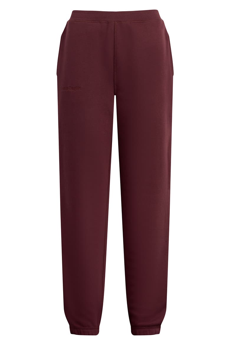 The Fatigue Sisters Cotton Blend Joggers, Main, color, BURGUNDY DAHLIA