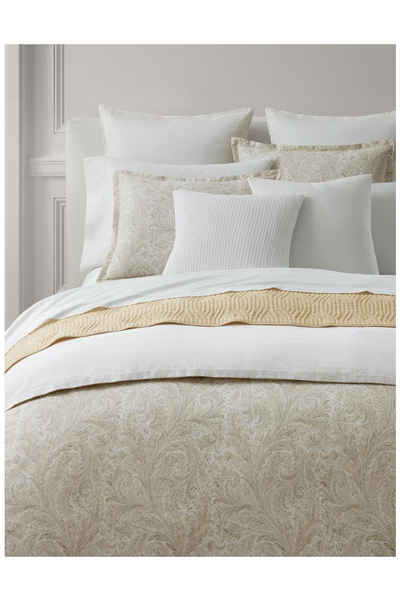 Marah Paisley Cotton Percale Comforter & Sham Set, Main, color, TRUE CREAM