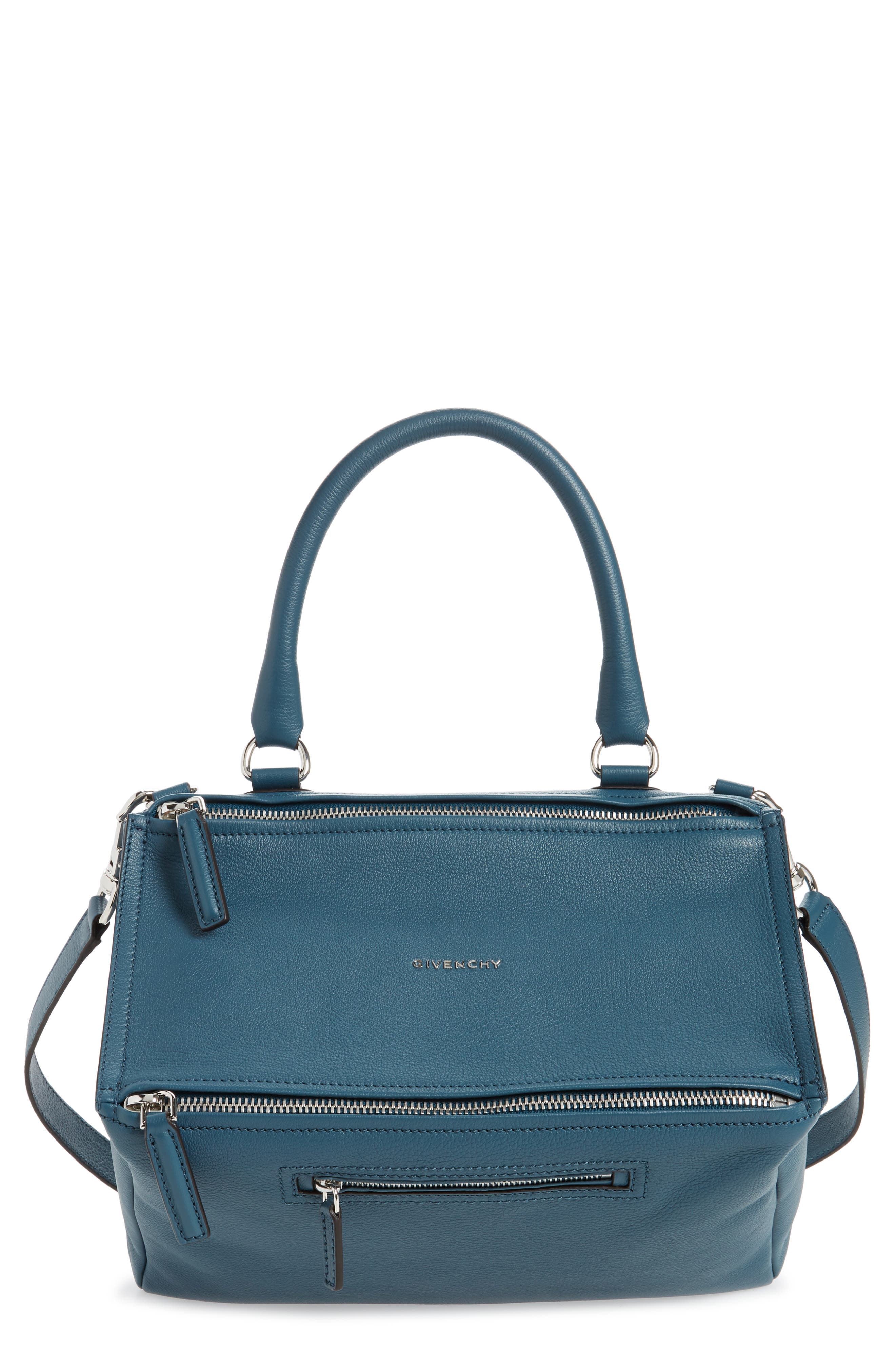 Givenchy Medium Pandora Sugar Leather Satchel, Main, color, 
