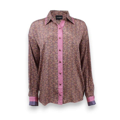 Paisley Motif Long Sleeve Shirt