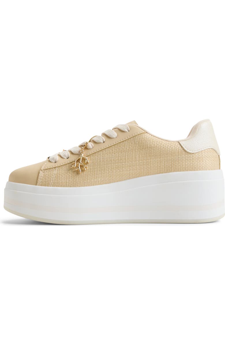 ALDO Solair Platform Wedge Sneaker, Alternate, color, Natural