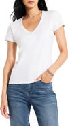 NIC+ZOE Perfect V-Neck Cotton Blend T-Shirt