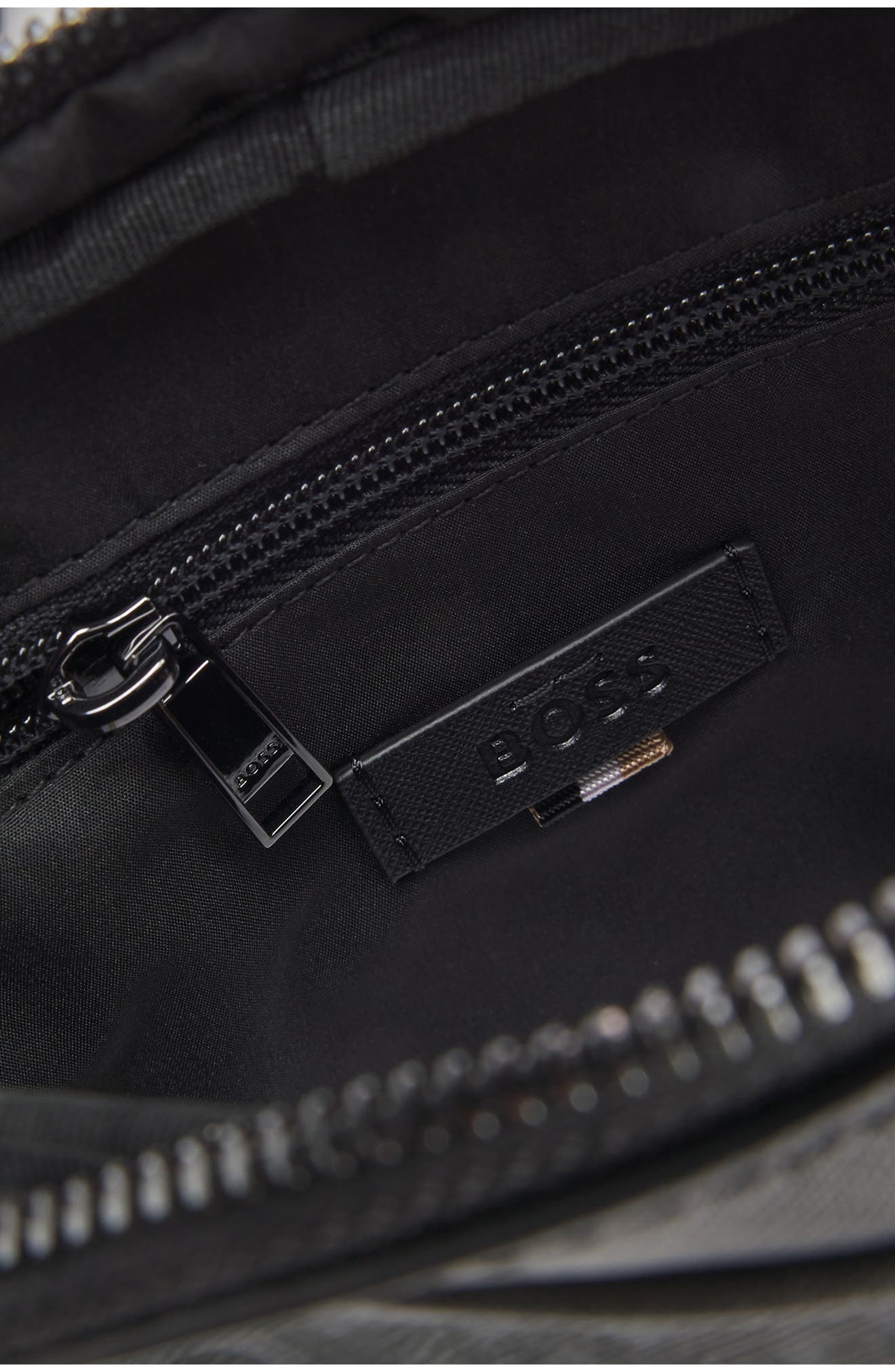 HUGO Zair Bonded Leather North/South Crossbody Bag, Alternate, color, 