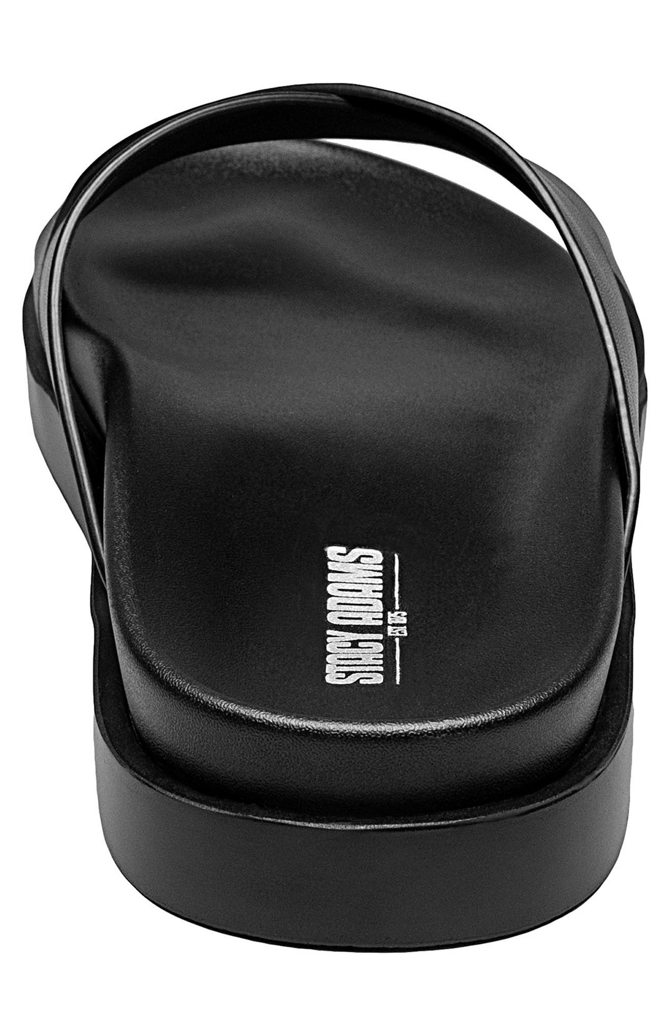 Stacy Adams Montel Crossover Slide Sandal, Alternate, color, Black