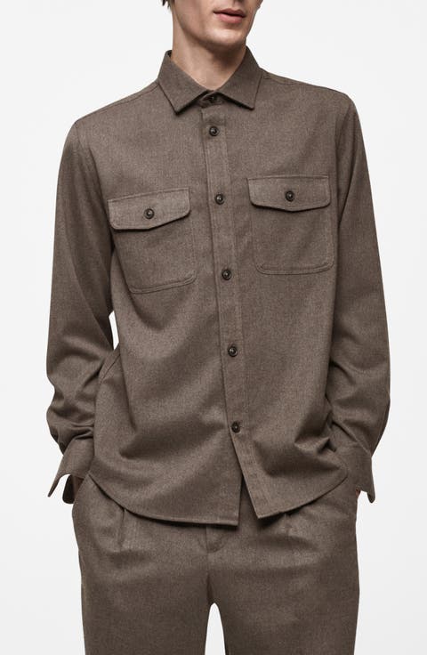 Regular Fit Chest Pocket Button-Up Shirt