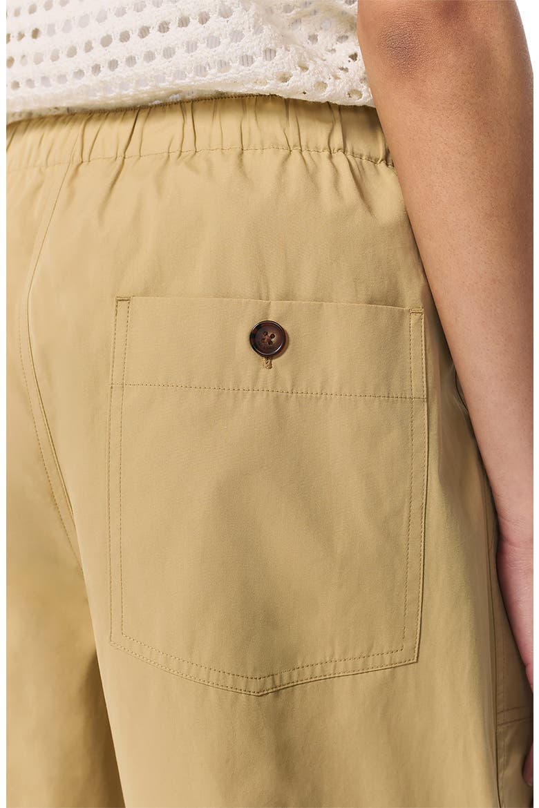 Adina Drawstring Cotton Pants, Alternate, color, LIGHT BROWN