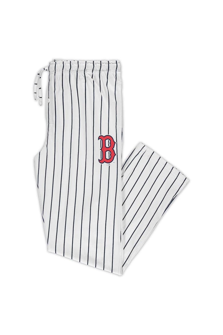 Men's Concepts Sport White/Navy Boston Red Sox Big & Tall Pinstripe Sleep Pants, Alternate, color, White