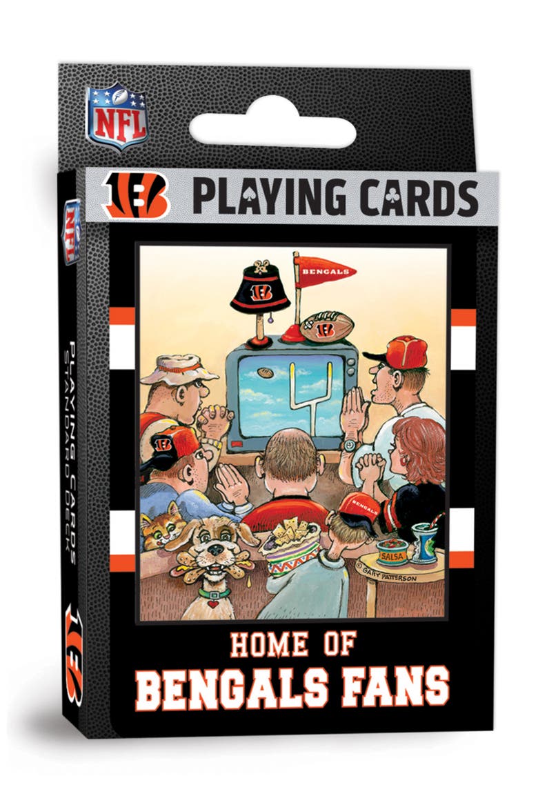 Cincinnati Bengals Fan Playing Cards, Main, color, Multicolor