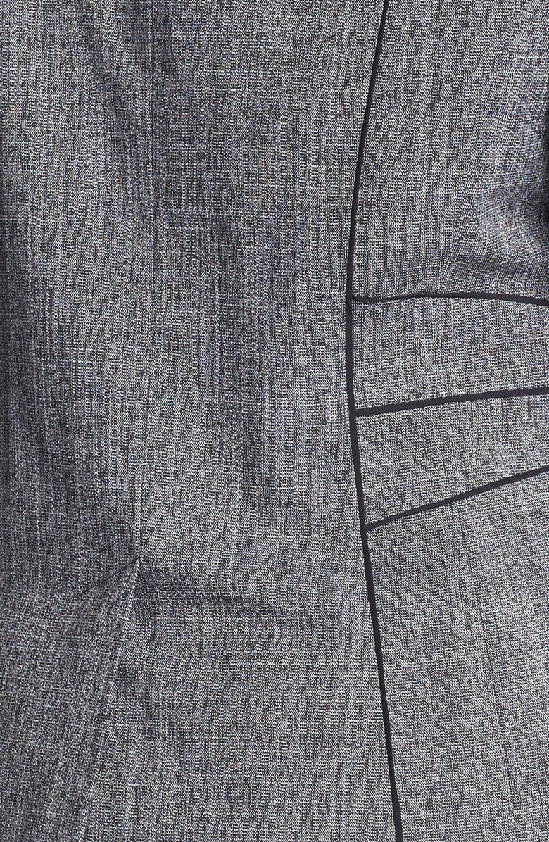 Sejour 'Gibson' Piped Suit Jacket, Alternate, color, Gibson Black Combo