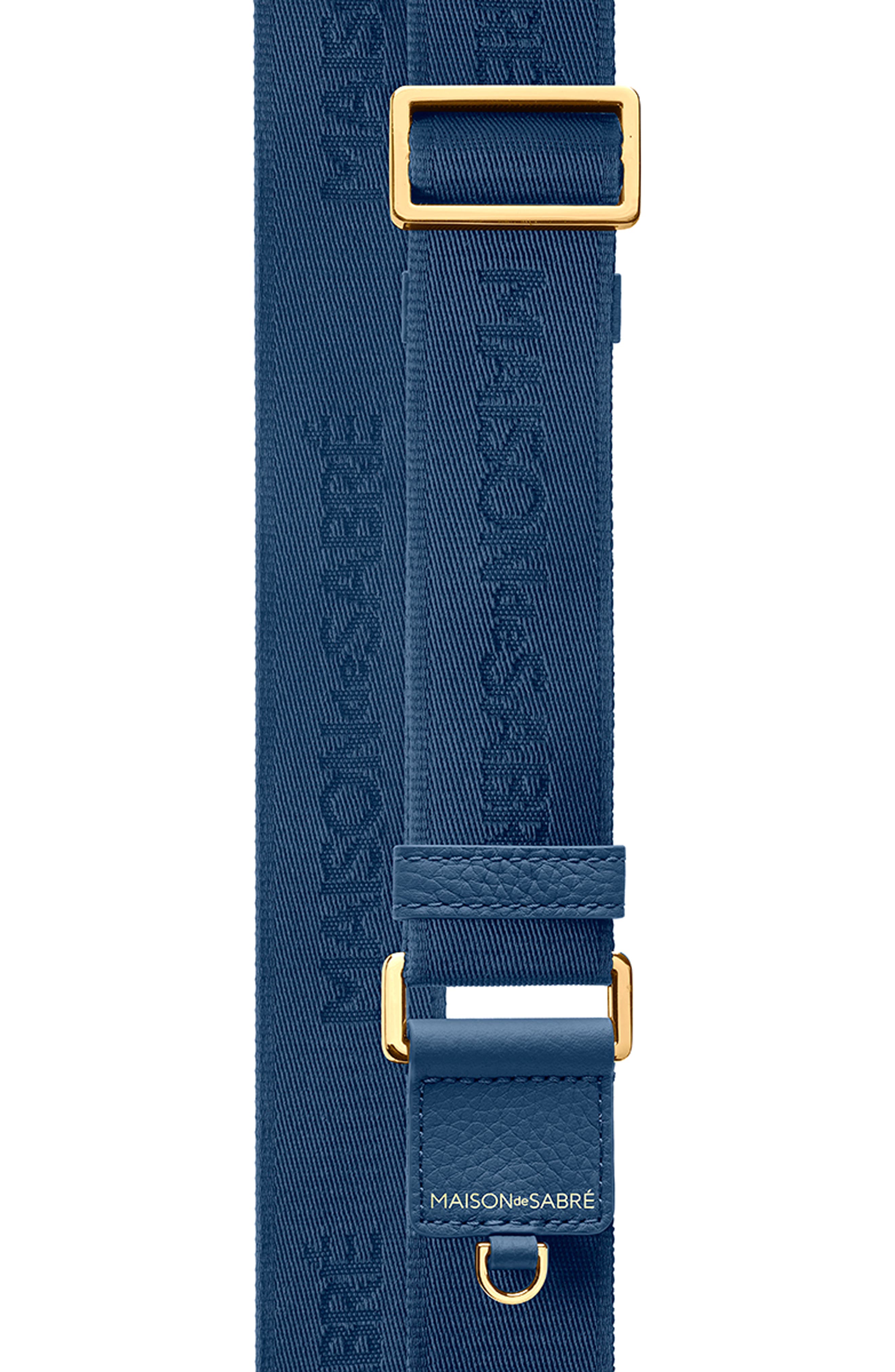 Small Leather Messenger Bag, Alternate, color, Pacific Blue