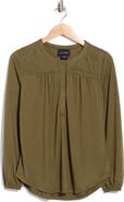 Forgotten Grace Embroidered Button Front Top