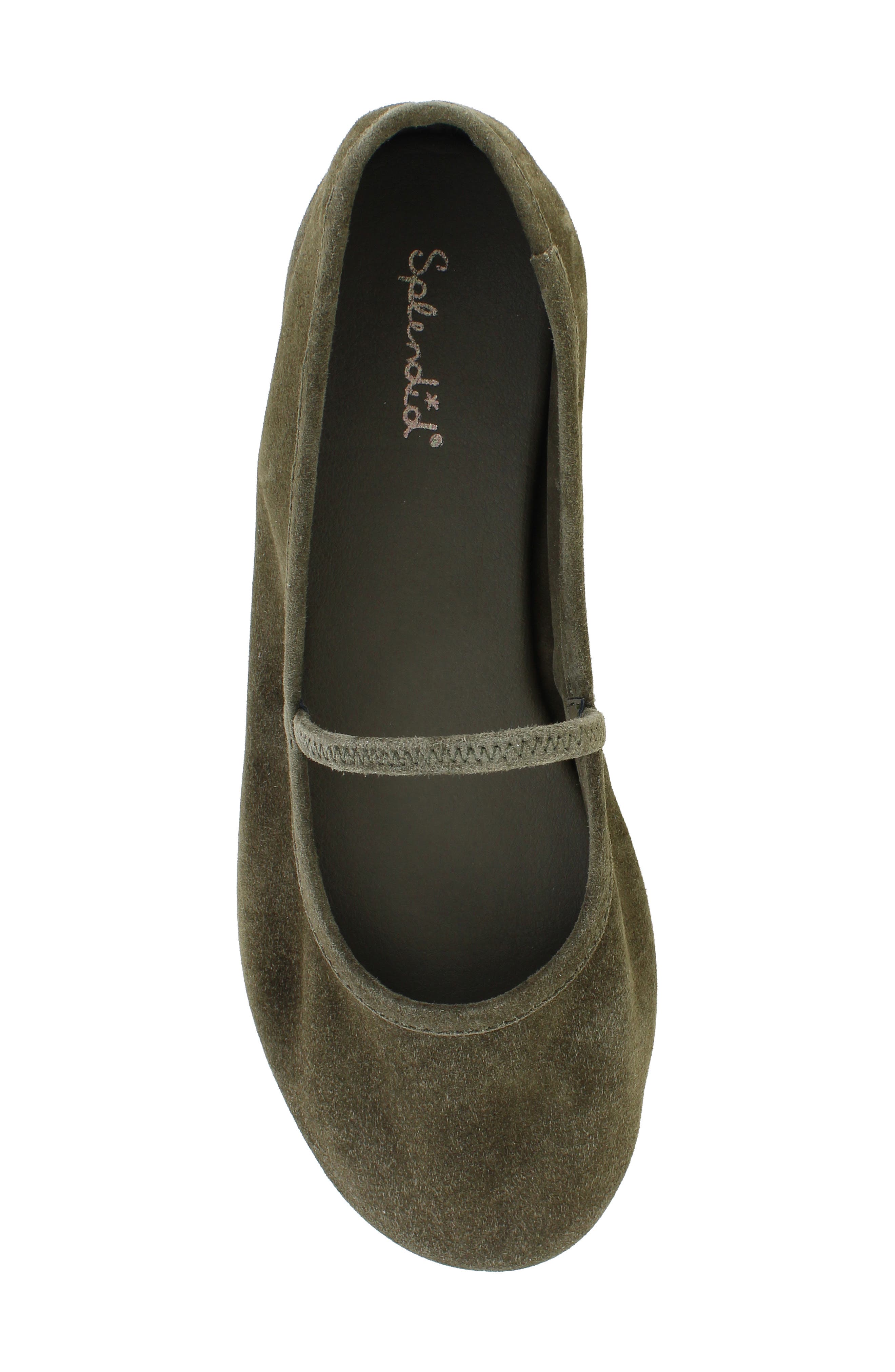 Bella Mary Jane Flat, Alternate, color, OLIVE