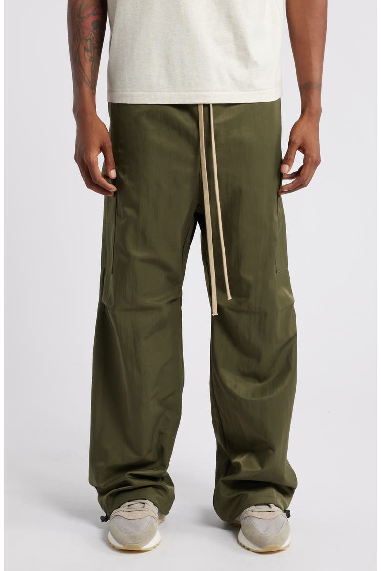 Gender Inclusive Textured Recycled Nylon Field Pants, Main, color, MILITARY