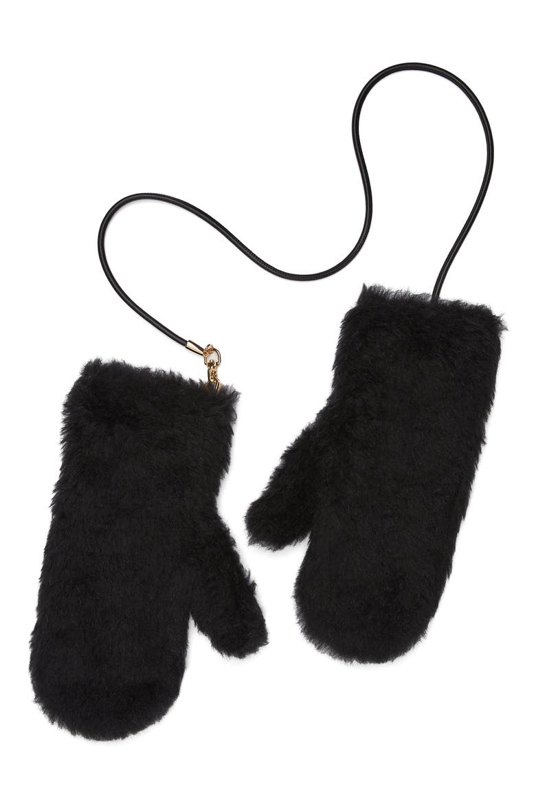 Ombrato Teddy Mitts, Main, color, BLACK
