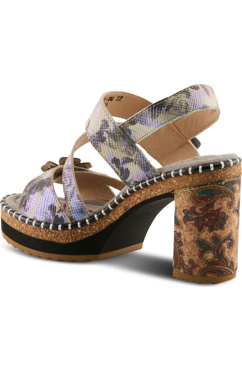 L'Artiste by Spring Step Escapartist Slingback Platform Sandal, Alternate, color, Blue Multi