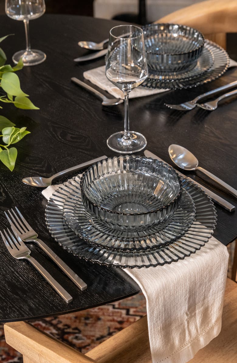 Fortessa Arezzo Brushed 5-Piece Place Setting, Alternate, color, Silver