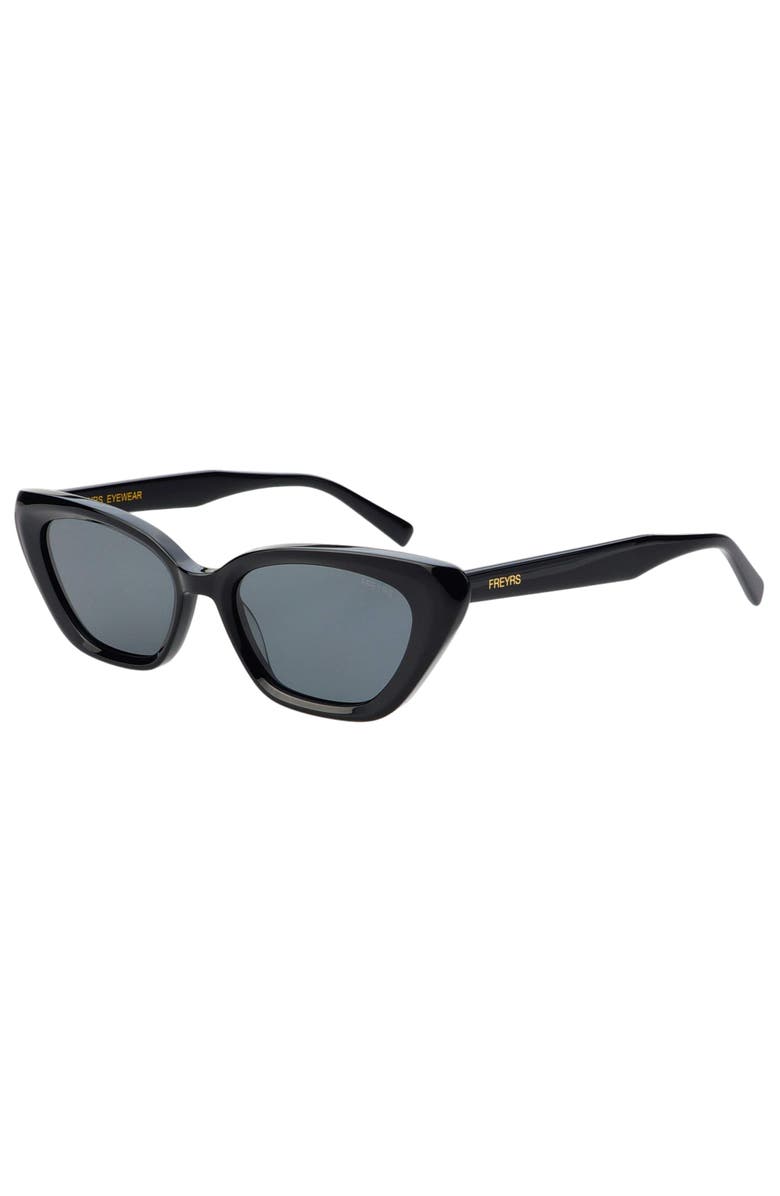 FREYRS Eyewear Mia Cat Eye Sunglasses, Alternate, color, Black