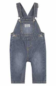 Levi's Railroad Stripe Cotton Overalls