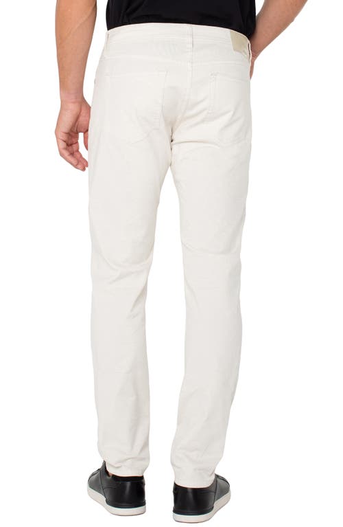 Liverpool Kingston Modern Straight Leg Twill Pants In Stone