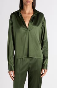 TOM FORD Stretch Silk Satin Polo