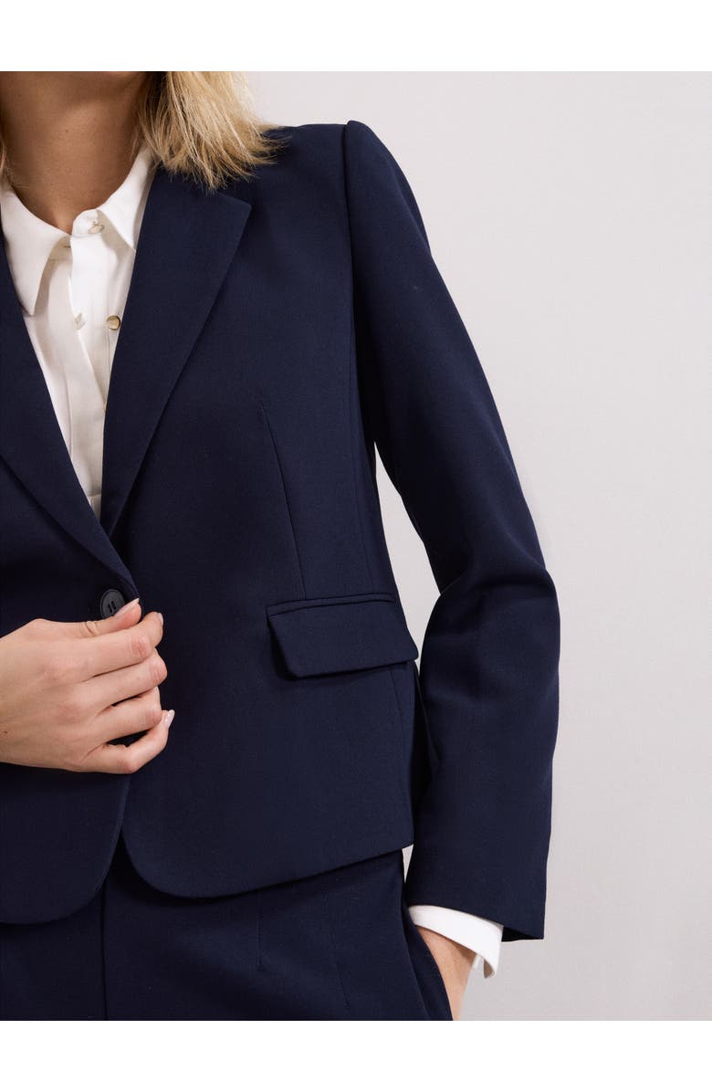 Phase Eight Aubrie Single Button Cropped Blazer, Alternate, color, Navy