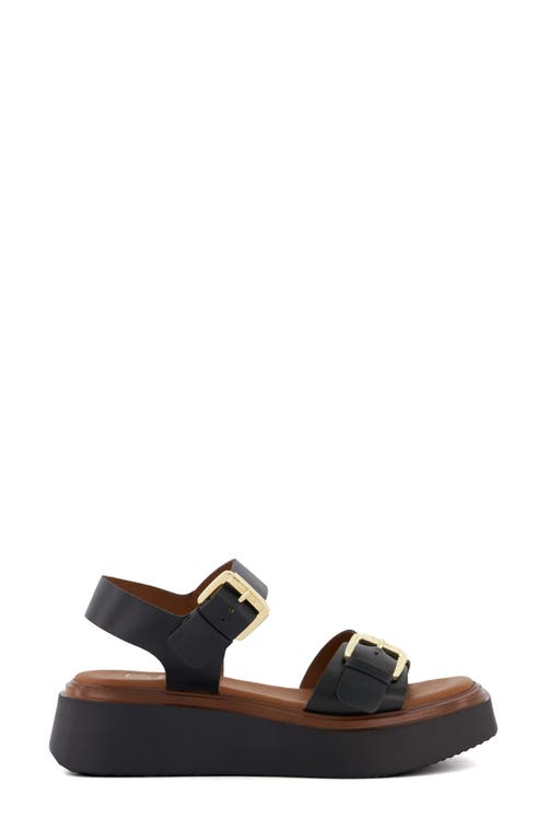 Dune London Loells Platform Sandal In Black