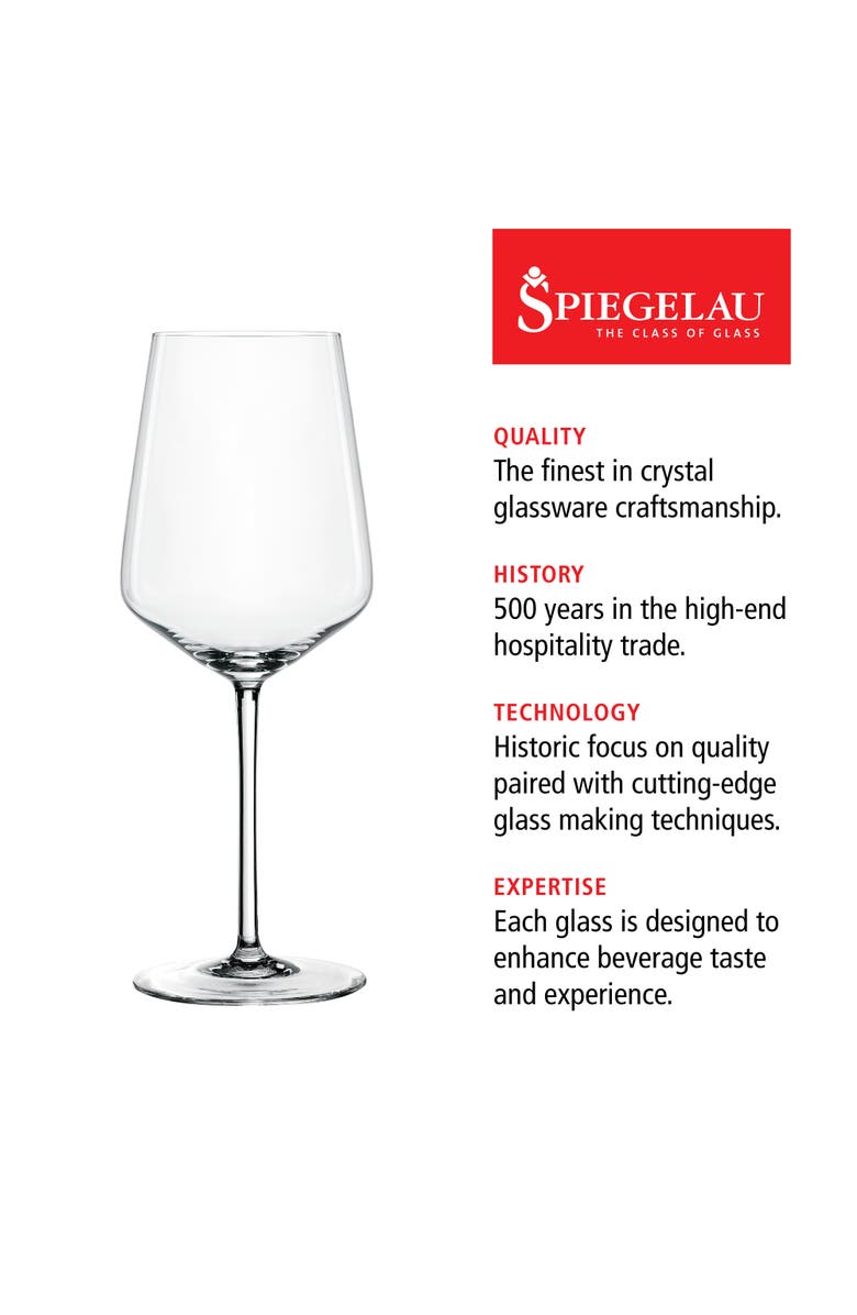 SPIEGELAU Style White Wine Glass Set of 4, Alternate, color, Clear