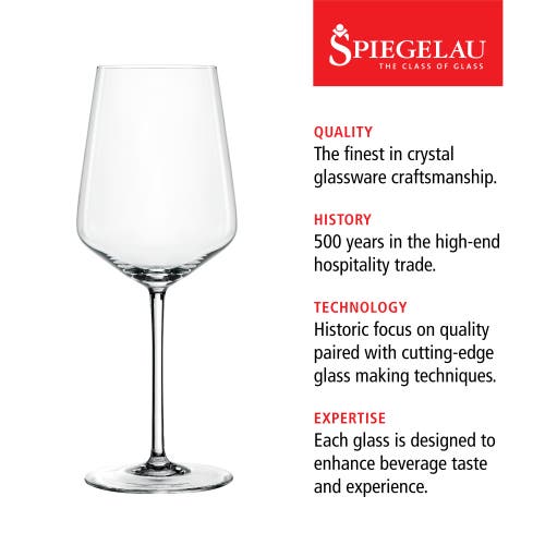 Spiegelau Style White Wine Glass Set Of 4 In Clear