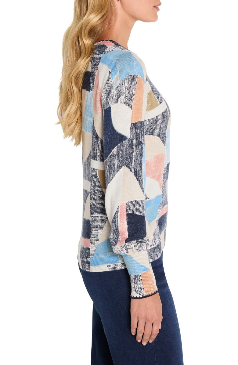 NIC+ZOE Set Sail Sweater, Alternate, color, Blue Multi