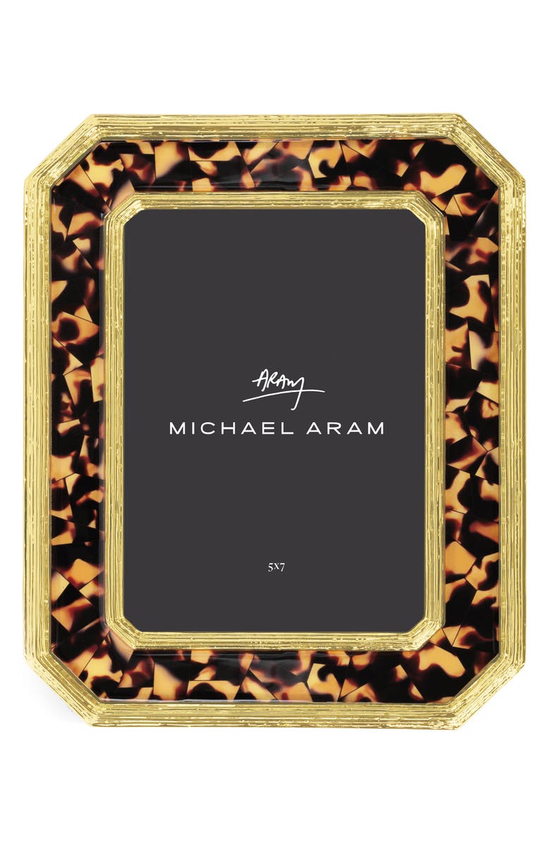 Michael Aram Tortoise Geometric Picture Frame, Alternate, color, Gold/ Brown